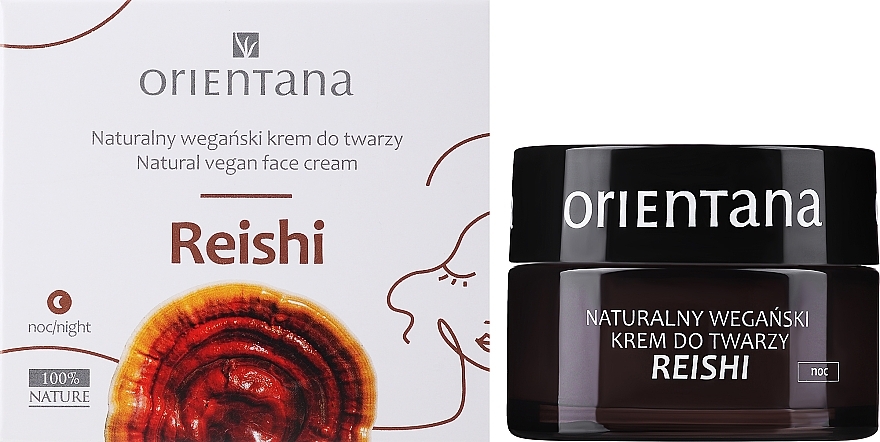 WYPRZEDAŻ Naturalny wegański krem do twarzy na noc - Orientana Reishi Cream * — Zdjęcie N1