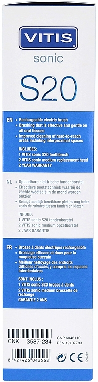 Szczoteczka do zębów, elektryczna - Dentaid Vitis Sonic S20 — Zdjęcie N5