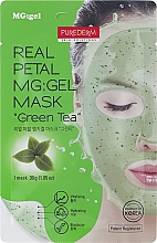 Kup Hydrożelowa maseczka do twarzy z ekstraktem z zielonej herbaty - Purederm Real Petal MG:Gel Mask Green Tea