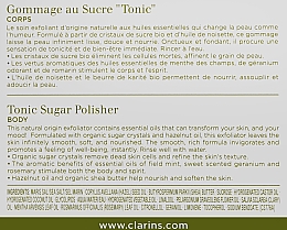Peeling do twarzy - Clarins Aroma Body Tonic Sugar Polisher — Zdjęcie N3