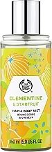 Spray do włosów i ciała Klementynka i karambola - The Body Shop Clementine & Starfruit Hair & Body Mist — Zdjęcie N1