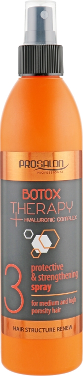 Ochronno-wzmacniający spray do włosów - Prosalon Botox Therapy Protective & Strengthening 3 Spray — Zdjęcie N1