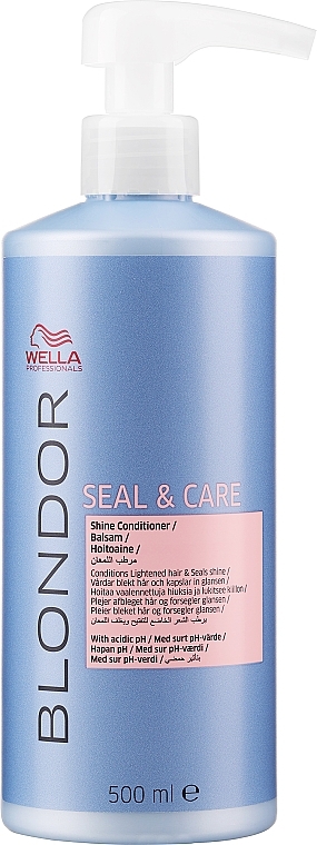 Odżywka nadająca połysk blond włosom - Wella Professionals BLONDOR Blonde Seal & Care