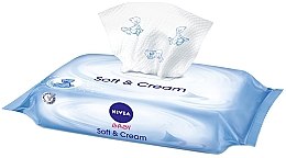 Chusteczki dla dzieci 63 szt. - NIVEA BABY Soft & Cream Cleansing Wipes — Zdjęcie N3