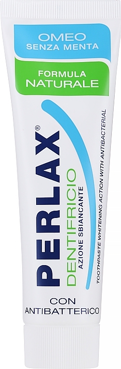 Pasta do zębów bez mięty i fluoru - Mil Mil Perlax Toothpaste Whitening Action With Antibacterial  — Zdjęcie N1