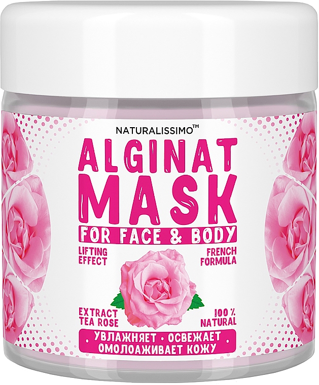 Maska alginianowa z różą - Naturalissimo Tea Rose Alginat Mask — Zdjęcie N2