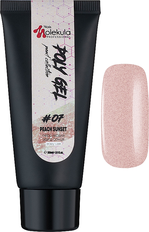 Polygel do paznokci - Nails Molekula Poly Gel 07 Peach Sunset — Zdjęcie N3