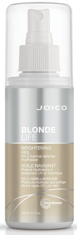 Spray chroniący przed ciepłem i promieniowaniem UV do włosów blond i farbowanych - Joico SR Blonde Life/Blonde Life Brightening Veil — Zdjęcie N1