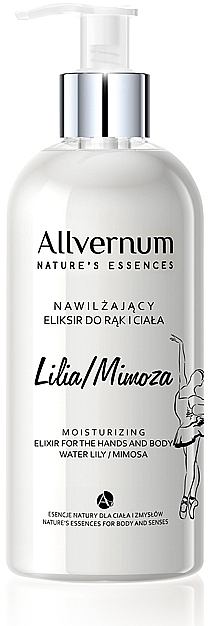 WYPRZEDAŻ Nawilżający eliksir do rąk i ciała Lilia i mimoza - Allvernum Nature’s Essences * — Zdjęcie N1
