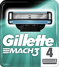 Wymienne wkłady do maszynki, 4 szt. - Gillette Mach3 — Zdjęcie N4