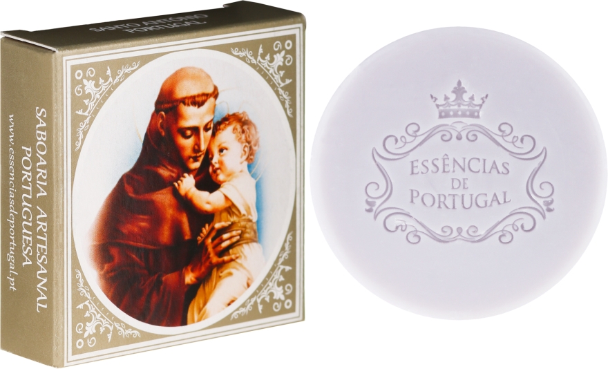 Naturalne mydło w kostce - Essencias De Portugal Religious Santo Antonio Lavender Soap Bar — Zdjęcie N1