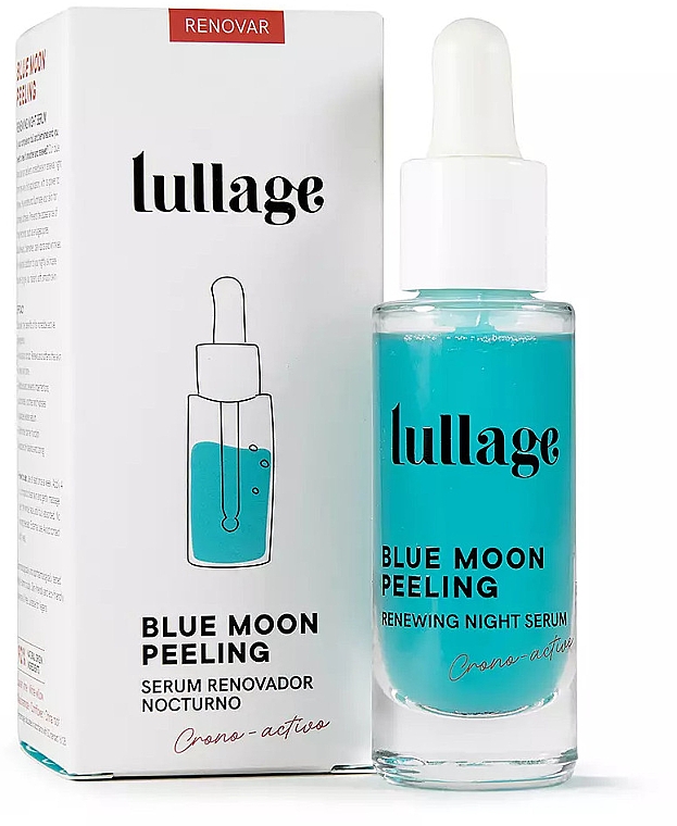 Złuszczające serum na noc - Lullage Blue Moon Peeling Renewing Night Serum — Zdjęcie N2