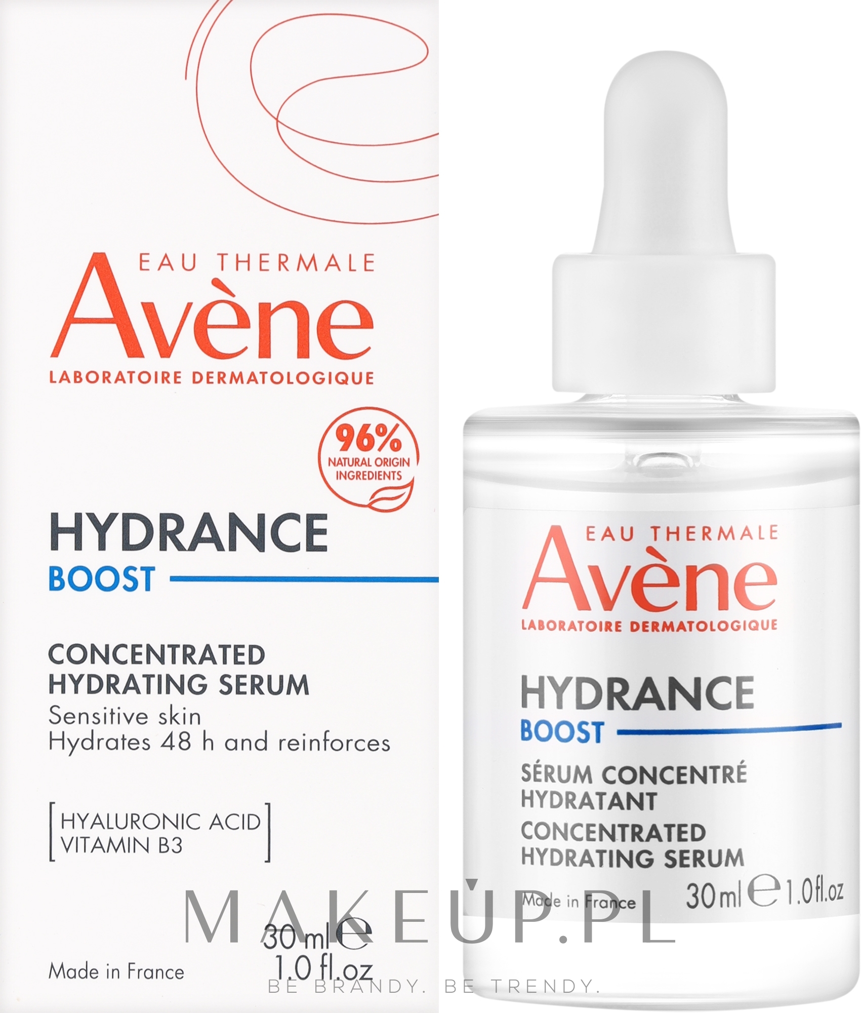 Skoncentrowane serum nawilżające do twarzy - Avene Hydrance Boost — Zdjęcie 30 ml