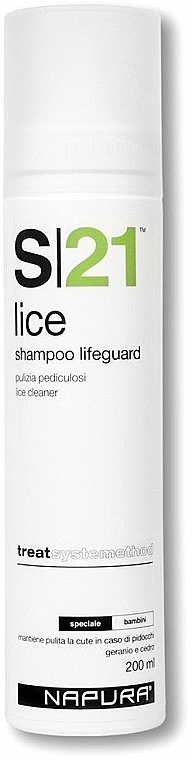 Ochronny szampon do skóry głowy przeciw wszom - Napura S21 Lifeguard Shampoo Lice — Zdjęcie N1