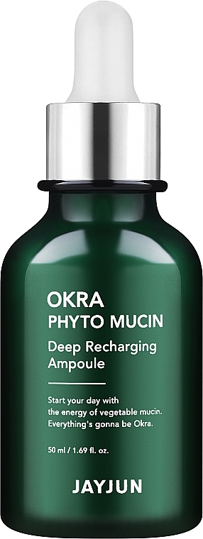 Ampułka do twarzy z fitomucyną - Jayjun Okra Phyto Mucin Deep Recharging Ampoule — Zdjęcie N1