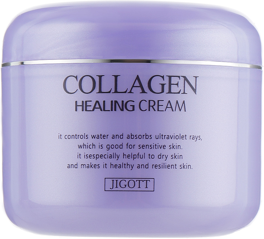 Odżywczy krem ​​do twarzy z kolagenem - Jigott Collagen Healing Cream — Zdjęcie N2