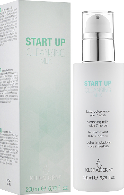 Delikatne mleczko oczyszczające do twarzy - Kleraderm Start Up Cleansing Milk — Zdjęcie N1