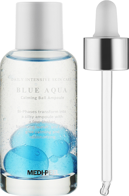 Nawilżające serum do twarzy - MEDIPEEL Blue Aqua Calming Ball Ampoule — Zdjęcie N5