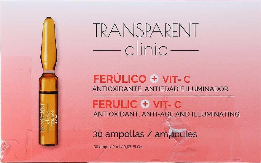 PRZECENA! Ampułki do twarzy z witaminą C - Transparent Clinic Ferulico + Vit C * — Zdjęcie N1