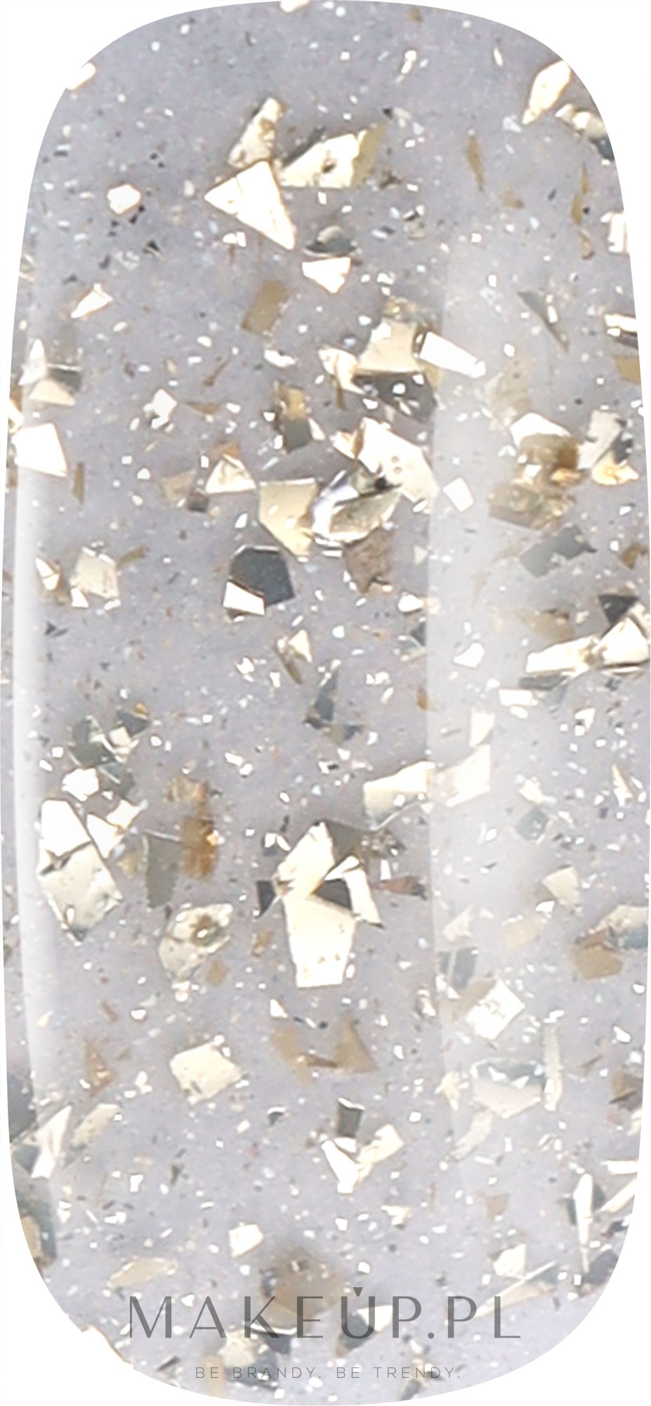 Top do paznokci z pozłacaniem i połyskiem - Tufi Profi Premium Diamond Potal Top — Zdjęcie Gold