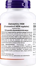 Wegetariańskie kapsułki na stawy Glukozamina & MSM - Now Foods Glucosamine & MSM Vegetarian — Zdjęcie N2