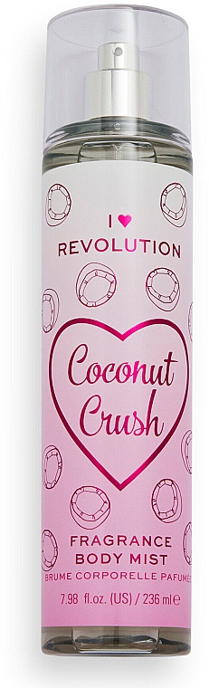 Perfumowany spray do ciała - I Heart Revolution Coconut Crush Body Mist — Zdjęcie N1