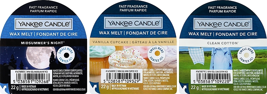 Zestaw - Yankee Candle Set (wax/melt/3x22g)  — Zdjęcie N2