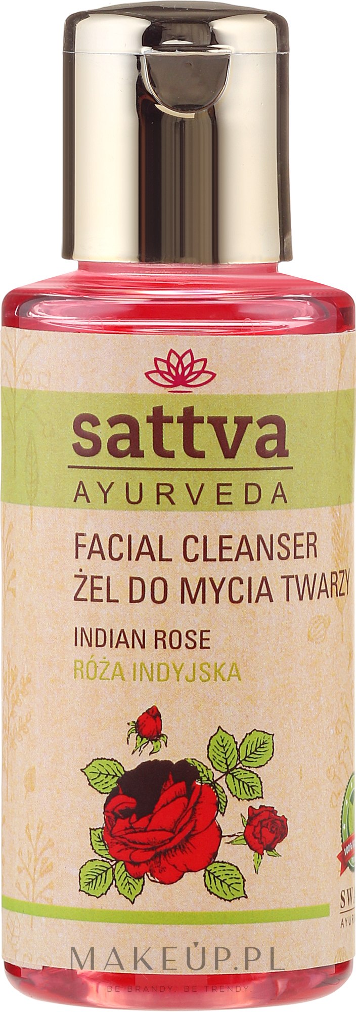 Żel do mycia twarzy Róża indyjska - Sattva Facial Cleanser Indian Rose — Zdjęcie 100 ml