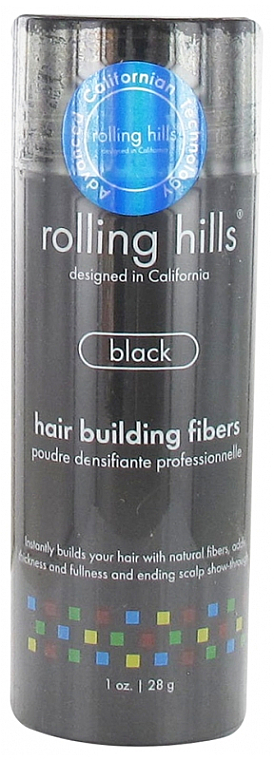 Puder zagęszczający do czarnych włosów - Rolling Hills Hair Building Fibers — фото N1