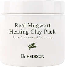 Rozgrzewająca maska z ekstraktem z piołunu - Dr.Hedison Real Mugwort Heating Clay Pack — Zdjęcie N1