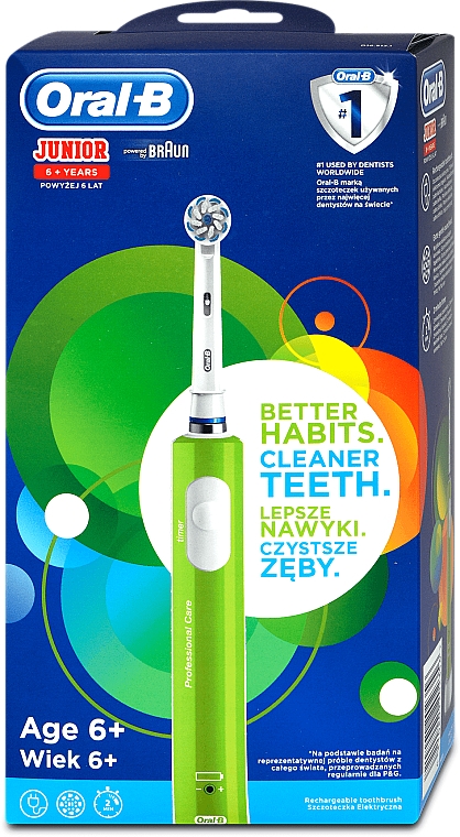 Elektryczna szczoteczka do zębów dla dzieci od 6 lat - Oral-B Braun Junior