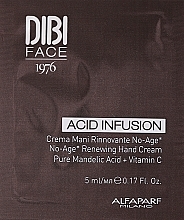 Przeciwstarzeniowy rewitalizujący krem do rąk - DIBI Milano Acid Infusion No-Age Renewing Hand Cream (próbka) — Zdjęcie N1