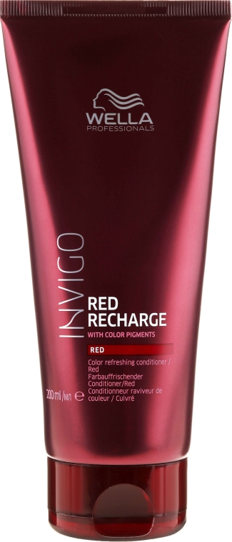 Odżywka odświeżająca kolor włosów w chłodnych odcieniach czerwieni - Wella Professionals Invigo Color Recharge Red Conditioner 