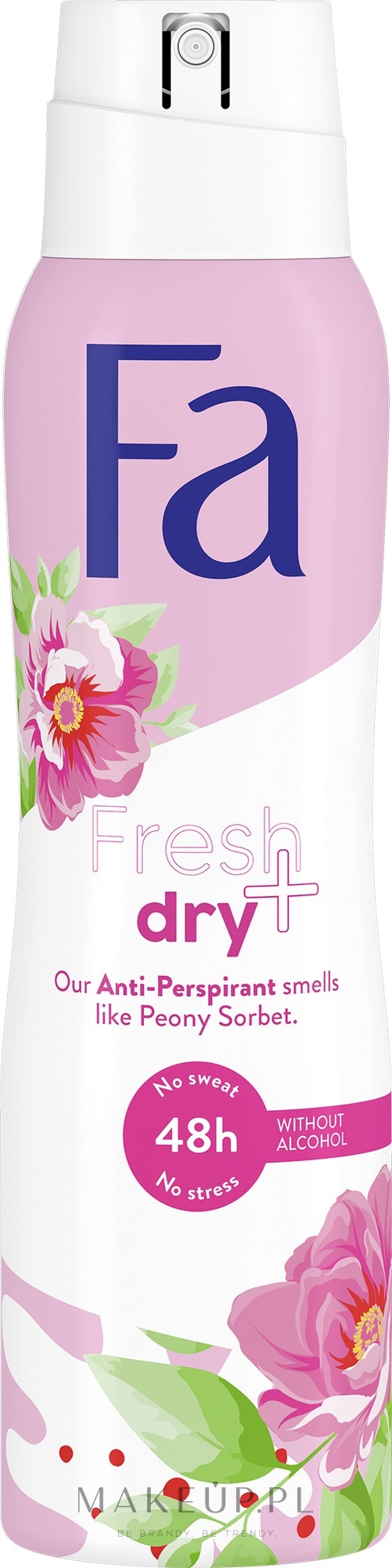 Antyperspirant w sprayu Sorbet i piwonia - Fa Fresh & Dry Deodorant — Zdjęcie 150 ml