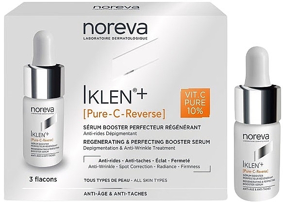 Zestaw - Noreva Laboratoires Iklen+ Pure Regenerating & Perfecting Booster Serum (serum/3pc/8ml) — Zdjęcie N1