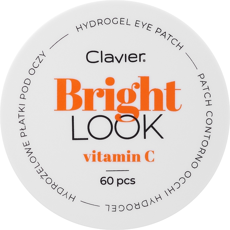 Rozjaśniające płatki pod oczy - Clavier Bright Look Vitamin C Hydrogel Eye Patch — Zdjęcie N1