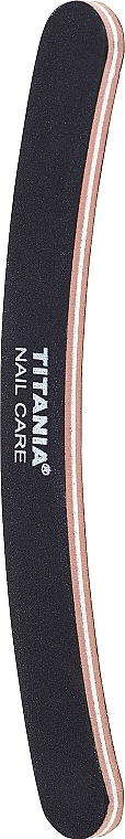 Zakrzywiony pilnik do paznokci, czarno-różowy - Titania Nail File — Zdjęcie N2