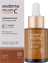 Liposomalne serum do twarzy - Sesderma Melases C Cysteamine Liposomal Serum — Zdjęcie N2