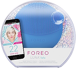 Soniczna szczoteczka do oczyszczania twarzy - Foreo Luna Fofo Smart Facial Cleansing Brush Aquamarine — Zdjęcie N3