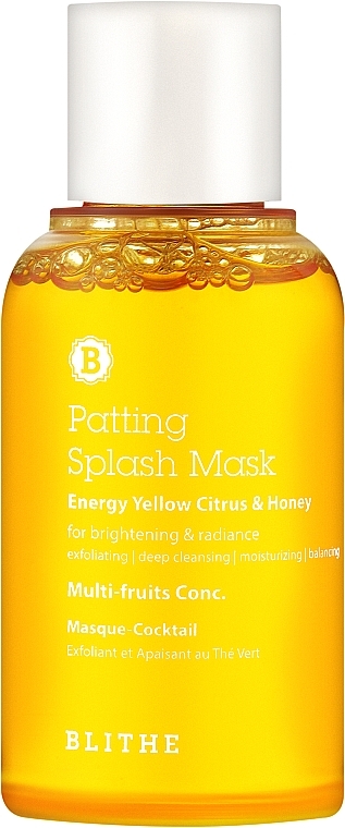 Maska rozświetlająca Energia. Cytrus i miód - Blithe Energy Yellow Citrus and Honey Patting Splash Mask — Zdjęcie N1