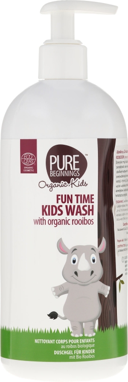 Żel do mycia ciała dla dzieci z organicznym rooibos - Pure Beginnings Organic Kids Fun Time Kids Wash — Zdjęcie N1