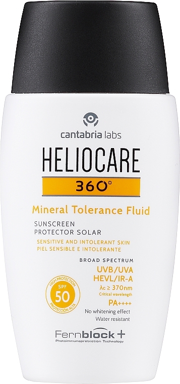 Fluid mineralny do wrażliwej skóry SPF 50 PA++++ - Cantabria Labs Heliocare 360º Mineral Tolerance Fluid