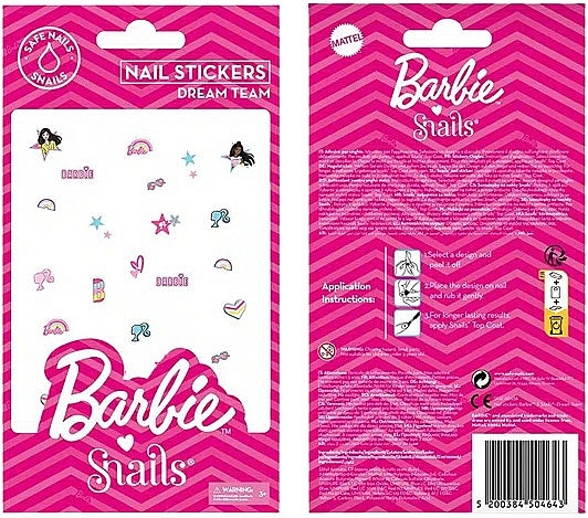 Naklejki na paznokcie - Snails Barbie — Zdjęcie N1