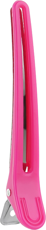 Spinka do włosów Kaczka, plastik-metal, 10 cm, różowa - Vero Professional