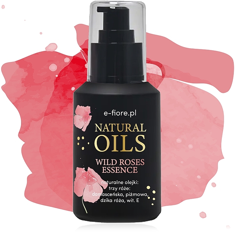 PRZECENA! Serum do twarzy z olejkiem różanym - E-Fiore Natural Oil Wild Roses Essence * — Zdjęcie N1