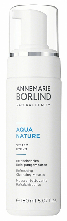 Odświeżająca pianka oczyszczająca do twarzy - Annemarie Borlind Aquanature Refreshing Cleansing Mousse  — Zdjęcie N1
