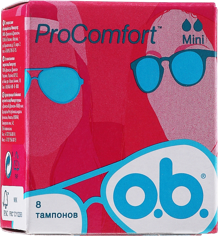 Minitampony, 8 szt. - O.b. ProComfort Mini Tampons — Zdjęcie N1