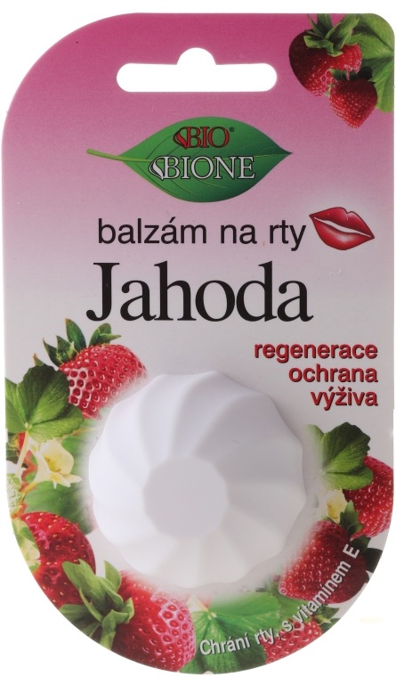 Balsam do ust Truskawka - Bione Cosmetics Strawberry Lip Balm — Zdjęcie N1