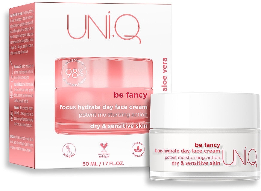 Krem do twarzy na dzień - UNI.Q be Fancy Focus Hydrate Day Face Cream — Zdjęcie N2