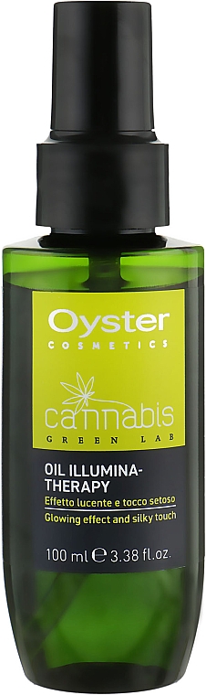 Rozświetlający olejek do włosów z konopi - Oyster Cosmetics Cannabis Green Lab Oil Illumina-Therapy — Zdjęcie N1
